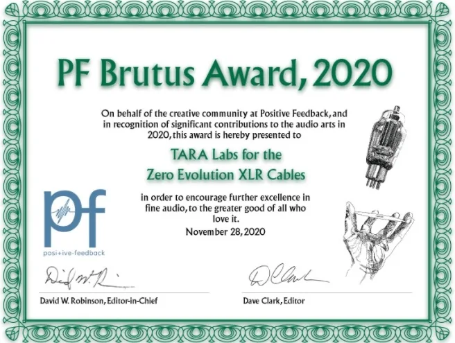 Positive Feedback Brutus Award: The Zero Evolution interconnects