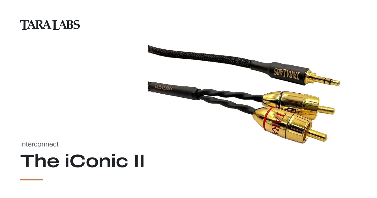 The iConic II – 1/8″ (3.5mm) Stereo to RCA Interconnect | TARA Labs